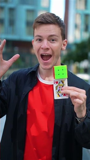 🌀Impossible Rubik’s Cube Balance on a Playing Card