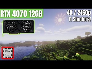 RTX 4070 & R5 7500F: Minecraft | 11 Shaders Tested | 4K