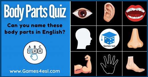 Body Parts Quiz For Beginners | Games4esl