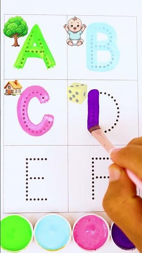 Aprende el Abecedario con Imágenes | A de Árbol 🌳 B de Bebé 👶 C de Casa 🏠