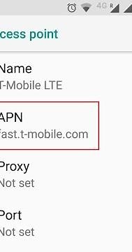 T Mobile 4G LTE APN Settings for Android USA