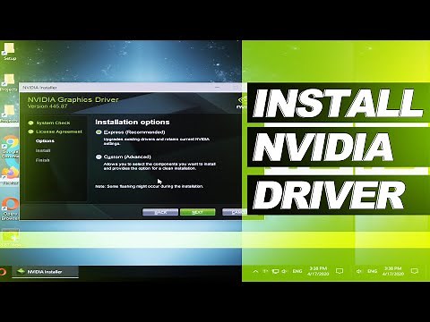 How to: INSTALL Graphics Driver (NVIDIA)
