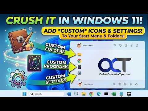 How to Add Custom Shortcuts to Apps, Settings and Folders on the Windows 11 Start Menu