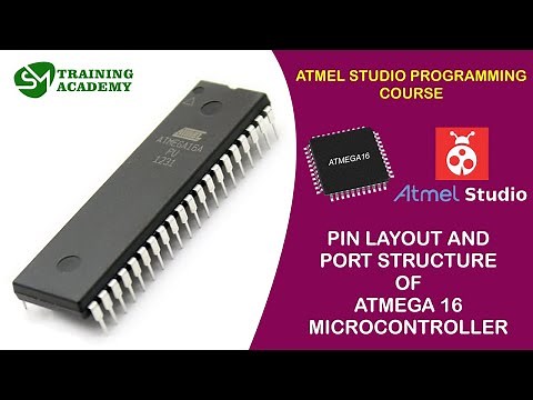 PORT STRUCTURE AND PIN LAYOUT OF ATMEGA16 | Atmel Studio Programming Course (Atmega16) | T - 5