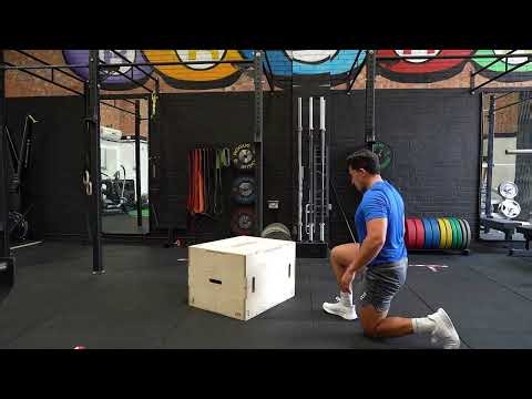 Single Leg Box Hop From Lunge | Plyometric | Strength and Conditioning Exercises