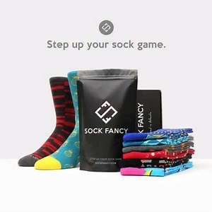 Step up your sock game and get awesomely random socks delivered right to your mailbox every month! Use code FBREE to get an extra pair of socks for free with any new subscription. You're gonna love this... | Sock Fancy