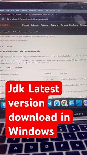 JDK Latest Version Download for Windows 10/11 🔥 (Quick Guide) #shorts