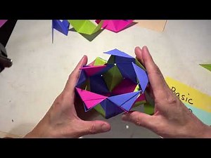 Cumulated icosahedron of 30 units modular origami