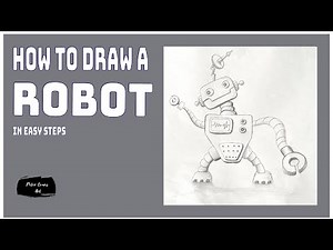 How to Draw a Cartoon Robot Step by Step