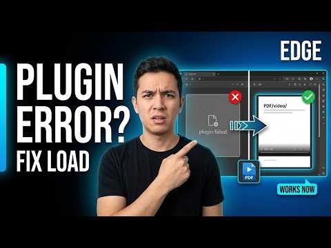 Fix Edge Could Not Load Plugin Error | Full Tutorial
