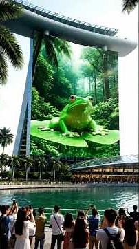 Singapore’s 3D Billboard Frog Jumps Into Reality