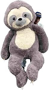 Big Plush Giant Stuffed Sloth - Biggest Ever Jumbo Plush Sloth - 7 Feet / 84 Inches / 213 cm - Huge-Sized Gigantic Animals - Cute, Fluffy, Cuddly - Oversized Soft Plushie Animal