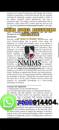NMIMS SOLVED ASSIGNMENTS