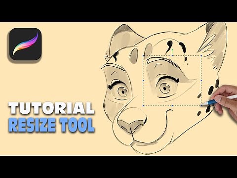 Procreate Tutorial: How to use the Resize Tool