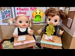 Baby Alive Doll Maddy is SICK at School 😷