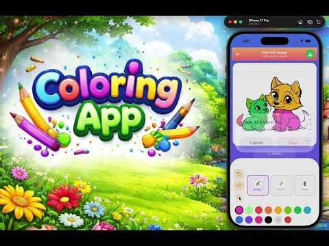 Smart Coloring App for Kids | Anime Coloring & Real-Time Admin Control
