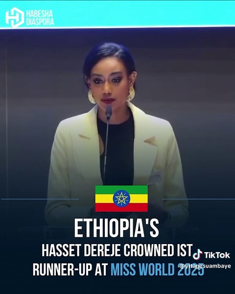 Who is Haset Manat, the 19-year-old The Miss World competition, which is being held in India, is being held in India, and the winner of this year’s title is Opal Suchata from Thailand. Following her, Haset Dereje, who represented Ethiopia and was called “Miss Ethiopia” at the competition, was selected as the second runner-up in the world but the first runner-up in Africa. Haset Dereje is 19 years old and is a chemical engineering student at Addis Ababa Science and Technology University. Haset, w
