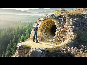 I Spent 100 Days Building a Hidden Cave Inside a Mountain | Solo Survival