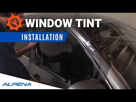 How to Apply Car Window Tint to Your Vehicle - How to Install Window Tint using Alpena Products