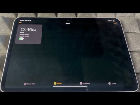 How to Set Alarm Clock on iPad Pro 11"