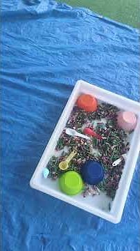 Colored Noodle Sensory Bin 🍝🌈 | Easy Toddler Sensory Play for 1-Year-Olds