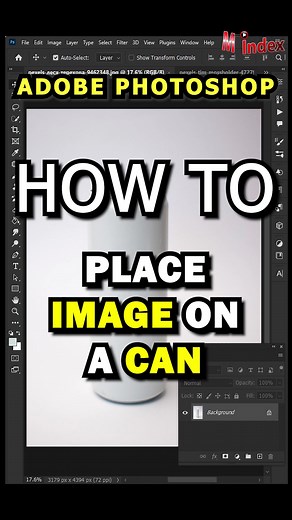 How to place an image or label on a plain can | Adobe Photoshop #adobephotoshop #photoshoptips #photoshopediting #photoshopedits #photoshoptutorial #photoshop2023 #editing #tutorial #tips #graphics #adobe #graphicdesign #learneditontiktok