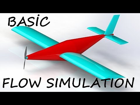 Aircraft Basic Aerodynamic Flow Simulation with Solidworks 2015 [Tutorial]