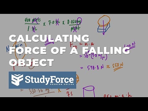 Calculating the Force of a Falling Object | Momentum, Energy, Force Problem