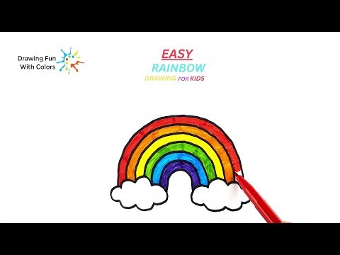 How to Draw a Beautiful Rainbow | Easy Rainbow Drawing Step by Step #howtodraw #drawing #draw