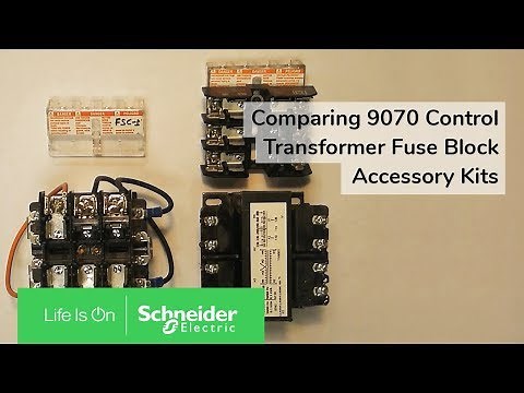 Comparing 9070 Control Transformer Fuse Block Accessory Kits | Schneider Electric Support