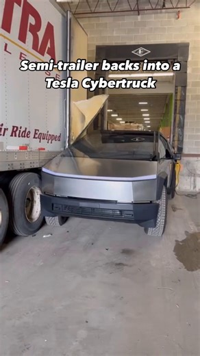 3.8M views · 10K reactions | Tesla Cybertruck crashed just a week after being bought, when a semi-trailer backed into it ⁠ ⁠ Video jimmyvosika (X) | Supercar Fails | Facebook