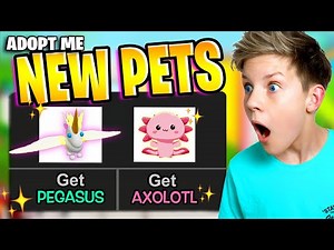 *IT'S HERE* Axolotl & Pegasus PET in Adopt Me!! Prezley