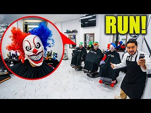if you ever see this CURSED CLOWN BARBERSHOP, DON'T GO IN!! (THEY WANT STROMEDY!)