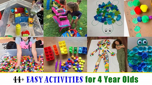 44  Fun and Easy Activities for 4 Year Olds - Happy Toddler Playtime