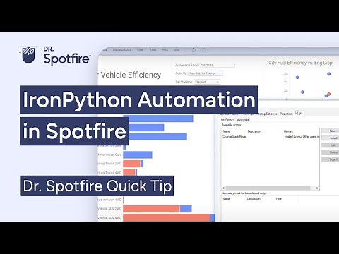 Intro to IronPython Automation in Spotfire