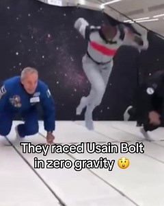 Running in zero gravity must feel cool 👀 (via Usianbolt/IG) #race #zerogravity #Running