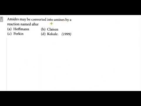 Amides may be converted into amines by a reaction named after: