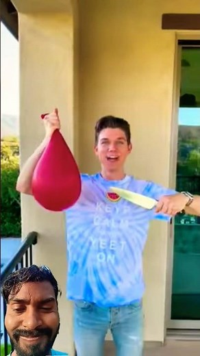 Collins Key and his brother Devan prank their girl friend with a massive water balloon! #Shorts​