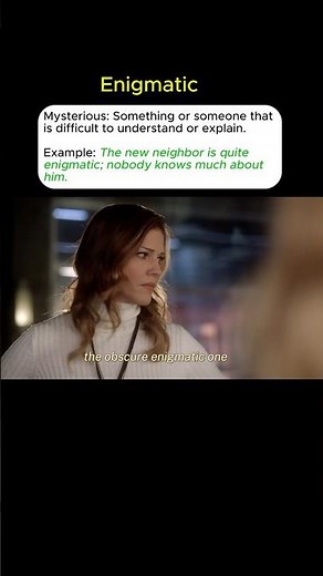 Meaning of Enigmatic Explained in 10 Seconds!"