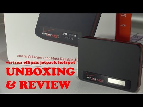 Unboxing and Review of Verizon 4G LTE Ellipsis Jetpack MHS800L hotspot