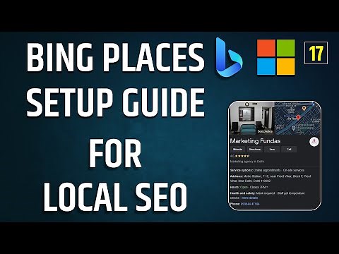 Bing Places for Business Setup | Bing Local SEO | Bing Local Business Listing | #bingplaces
