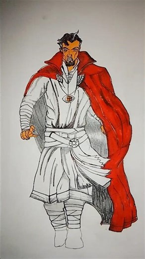 doctor Strange how to draw #shorts #reels #drawing #art #viralshort#marvel #bilasipara