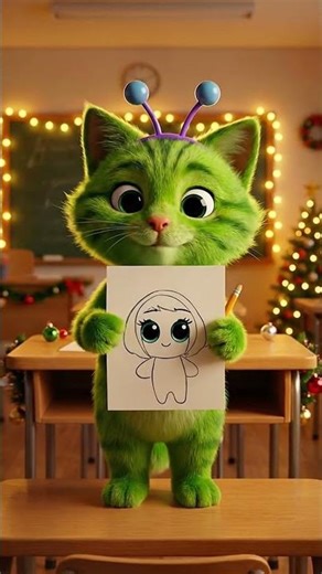 Cute Cat Teaches You How to Draw (Step by Step!) 😻🎨✨