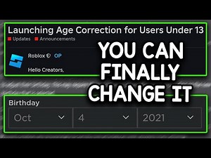 Roblox Released The Under 13 Birthday Update...