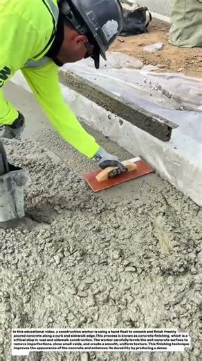 Concrete Curb Finishing with Hand Float | Professional Sidewalk and Curb Construction Technique.