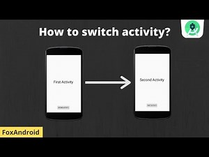 How to switch activity with a button click - Android Studio tutorial