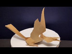 How to Make a Flying Bird Cardboard Craft | DIY Step-by-Step Tutorial