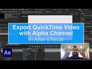 Export QuickTime Video with Alpha Channel in After Effects