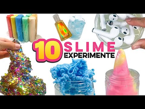 10 SLIME Experimente!😱 EXTREME Schleim Tests! Slime Rezepte zum Selbermachen!