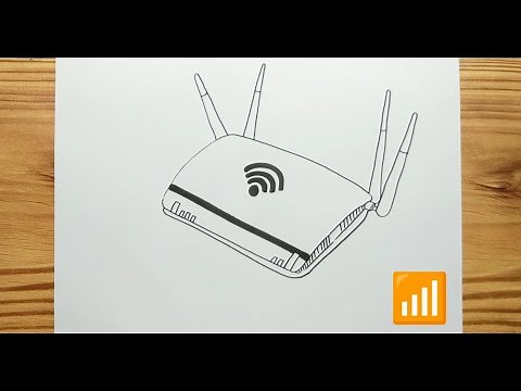 HOW TO DRAW WI FI ROUTER